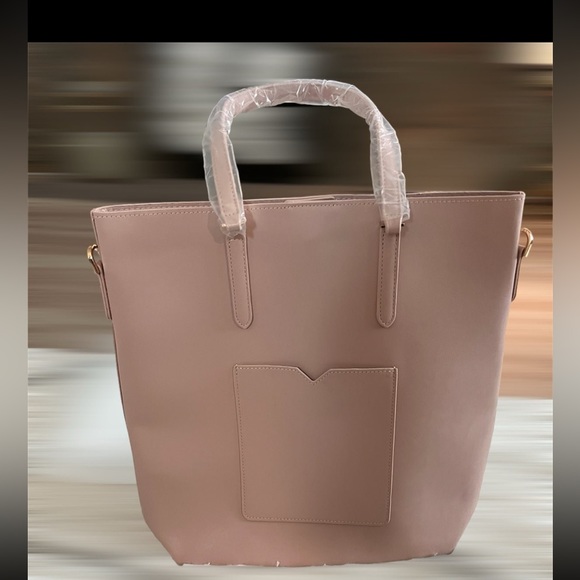 New Michael Kors Blush Pink Tote Crossbody Shopper Travel Bag - Picture 6 of 11